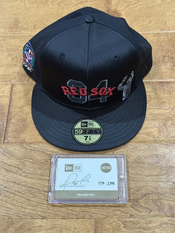 David Ortiz New Era Capture The Flag Red Sox Limited Edition Hat Size 7 1/2 Cover