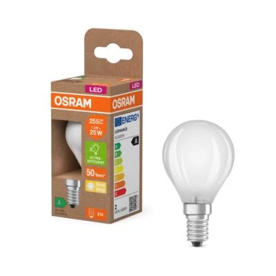 OSRAM E14 LED Lampe Classic matt 1,2W wie 25W warmweißes Licht 2700K - Bild 1 von 4