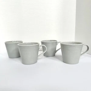 Lot of 4 Royal Doulton GORDON RAMSEY MAZE Light Gray Coffee Mugs - Picture 1 of 5