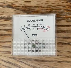 NOS Modulation/SWR Factory Replacement Meter for Cherokee CBS-1000 CB Radio NEW - Picture 1 of 8
