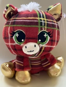 Gund Tara McNeigh Plush Horse Red Plaid Special Edition P*Lushes Pets 6.5" - Picture 1 of 3