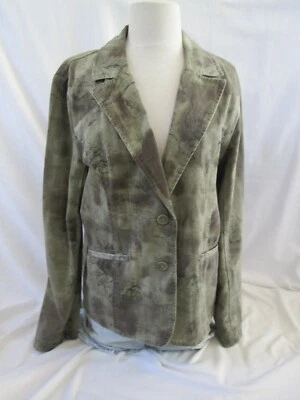 CHAQUETA BLAZER HAVANA JACKS CAFÉ 14 ALGODÓN CAQUI VERDE ESTAMPADO FLORAL Foto 1 de 4