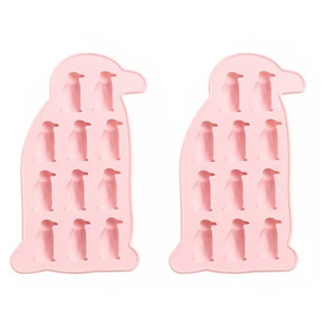 2 Pezzi Cubetto di Ghiaccio in Silicone per Dessert Fare Caramelle Silicone Budino Gommoso - Foto 1 di 12