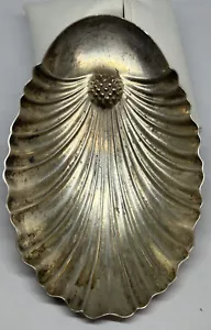 Plato vintage de nueces de caramelo con cáscara de almeja de plata esterlina de Manchester (83,8 gramos) - Imagen 1 de 6