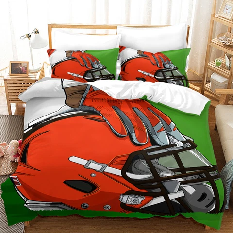 Cleveland Browns Bedding Set Duvet Cover Quilt Cover 2 Pillowcases US size Cover