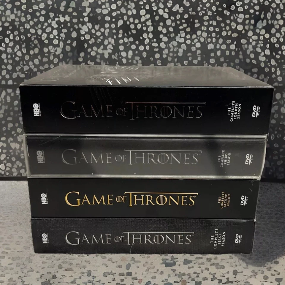 4x Game of Thrones TV Show DVD Lot (Seasons 1-4, Kit Harington, Emilia Clarke) - Image 1 of 1
