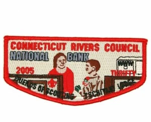 2005 Friends of Scouting Tschitani Lodge 10 Connecticut Rivers Council BSA Klappe - Bild 1 von 2
