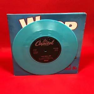 WASP The Real Me 1989 UK limited edition Light Blue vinyl 7" single 45 W.A.S.P. - Picture 1 of 6