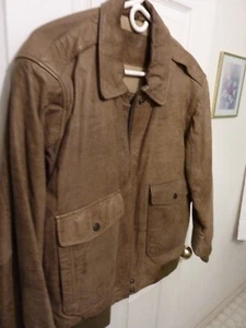 SALE VINTAGE SAEILO BABY WEICHES LEDER HELLBRAUN HERREN JACKE - Bild 1 von 6