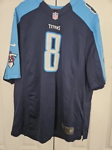 Nike On Field NFL Tennessee Titans Mariota # 8 Jersey Men’s Size XXL Used - Picture 1 of 15