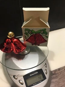 Avon Christmas Bells Decanter Sweet Honesty Cologne 1 Fl Oz. Vintage NEVER USED - Picture 1 of 6