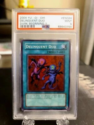 2004 Yu-Gi-Oh! Delinquent Duo DB1-EN024 PSA 9 MINT - Image 1 of 2