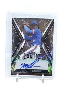 Dwight Gooden 2023 Leaf Exotic Baseball DEER Auto #'d /3 Mets
