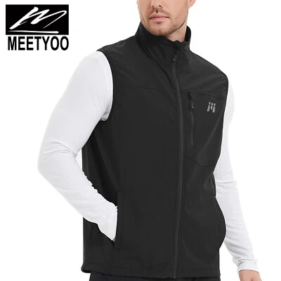 MEETYOO Herren Weste Mountainbike Fahrrad Wetter Schutz Outdoor MTB Ärmellose