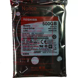 New Toshiba 500GB L200 HDWJ105 2.5" Laptop Mobile HDD Hard Disk Drive - Picture 1 of 3