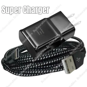 Adaptive Fast Charger USB C With Phone Charging Cable For Samsung Galaxy Android - Picture 1 of 15