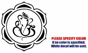Hindu Om Ganesh Grafik gestanzter Aufkleber Sticker Auto LKW Boot Fenster Stoßstange 6" - Bild 1 von 3