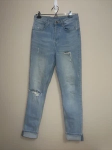 Leichte Damenjeans H&M & Denim Boyfriend Distressed Größe 29 Knopfleiste (269) - Bild 1 von 5