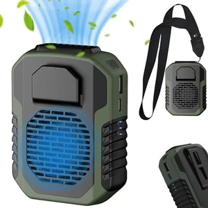 Portable Cooling Fan Personal Belt Fan 6000mAh Waist Clip Fan USB Rechargeable - Picture 1 of 13