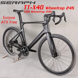 Bici completa telaio carbonio WheelTop EDS-2*12S cambio elettronico bicicletta TT-X40 - Foto 1 di 19