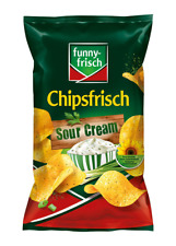 Funny-Frisch Chipsfrisch Sour Cream & Wild Onion Chips 10 x 175 g 10er Pack