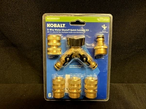 NEW Kobalt 2-Way Water Shuttoff Quick Connect Kit P/N: 6272858 - Picture 1 of 5