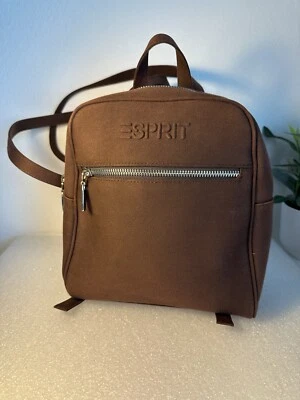 Mochila Marrón Esprit Material Natural Tierra Diatomeas con Cierre de Cremallera Foto 1 de 4