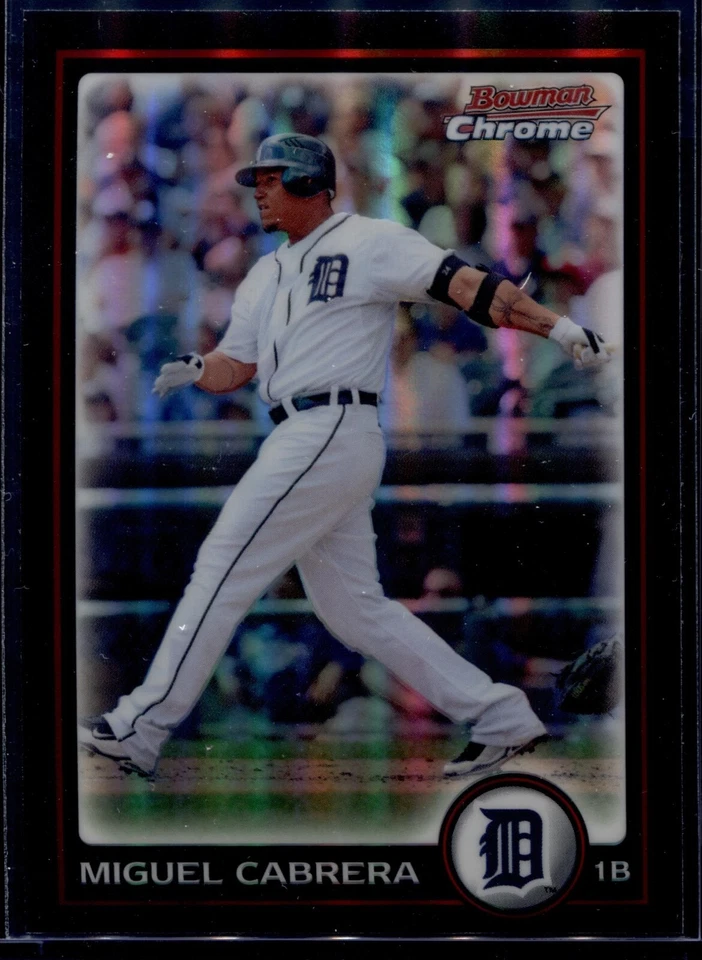 Bowman Chrome #35 Miguel Cabrera 2010 refractor Tigers cantidad Foto 1 de 1