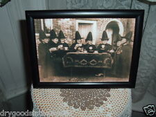 COVEN OF WITCHES AT TEA 5X7 FRAMED PICTURE HALLOWEEN SHELF SITTER GATHERING