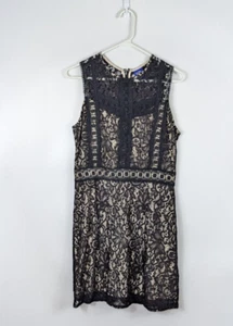 Disney Die Schöne und das Biest schwarzes Spitzenkleid nude gefüttert gebraucht, in einwandfreiem Zustand Damen Large - Bild 1 von 6