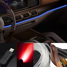 2M USB Wnętrze samochodu Światło LED Ambient Light Strip Kolorowa neonowa deska rozdzielcza Świecąca rura