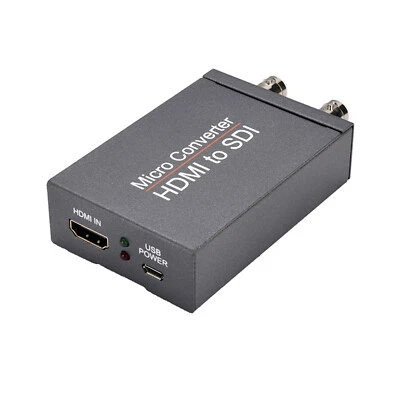 Micro Converter HDMI to SDI Converter Adapter BNC 3G HD SD-SDI with Power Supply - Image 1 of 4