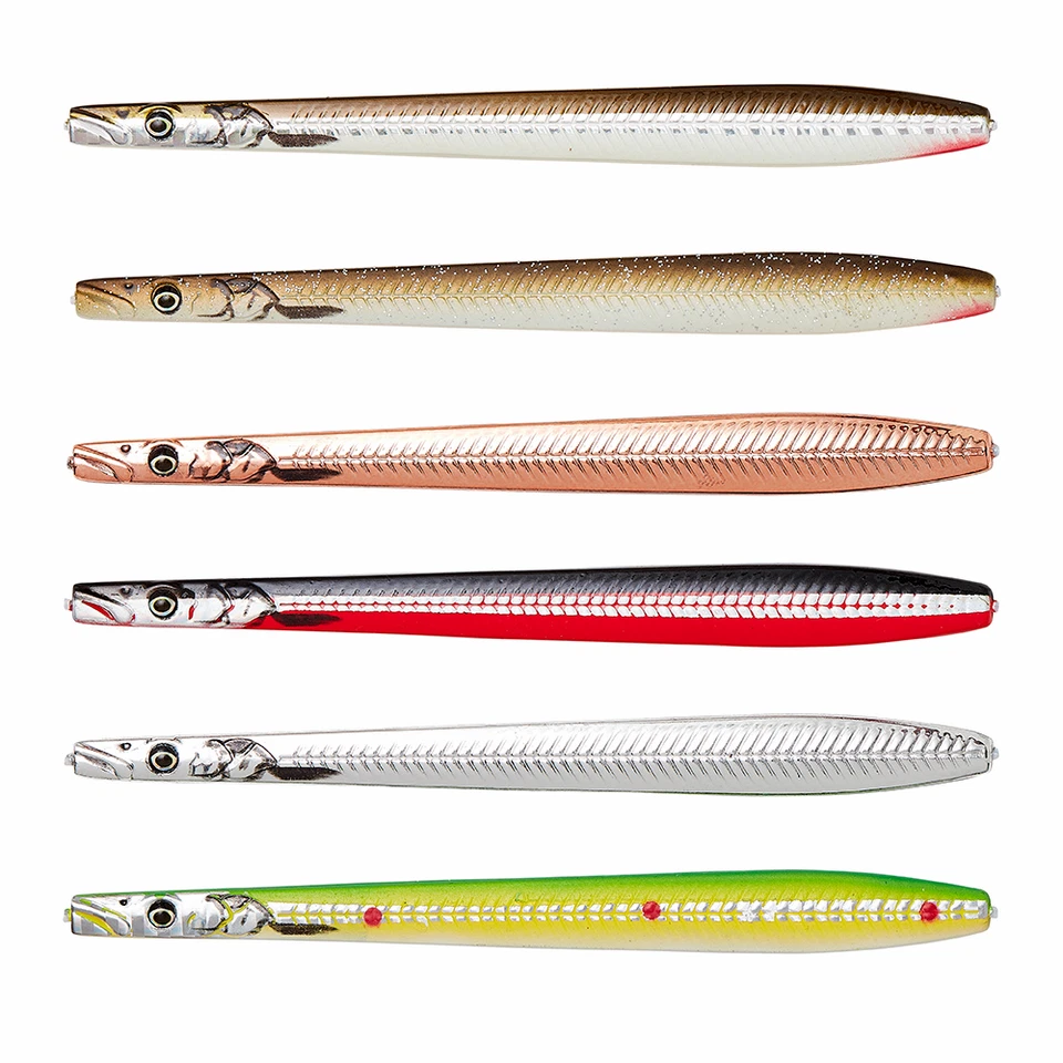 Savage Gear Line Thru Sandeel Nail 12cm 26g Copper Black Red Silver Plating