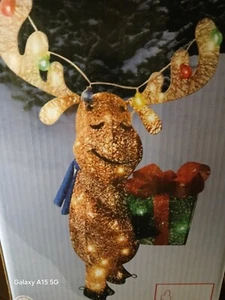 36"  LED  MOOSE  Holiday Christmas Yard Decorati BEAUTIFUL  - Picture 1 of 3