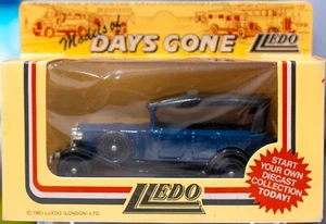 LLEDO DAYS GONE MADE IN ENGLAND DARK BLUE WITH BLACK ROOF ROLLS ROYCE - Picture 1 of 1
