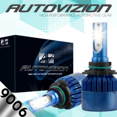 AUTOVIZION LED HID Headlight kit 9006 White for 1995-1996 Audi A6 Quattro - Image 1 of 4