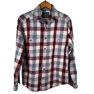 Woolrich Men's Plaid Flannel Button Down Shirt 23870 Size Medium EUC - Picture 1 of 7