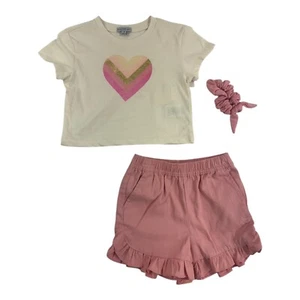Conjunto de pantalones cortos de 2 piezas para niñas Madden con diadema talla 4, 5, 6, 6x - Imagen 1 de 1