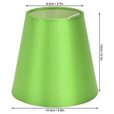 (Fluorescent Green PX157)6PCS E14 Lamp Shade Fabric Lampshade Table Lamp