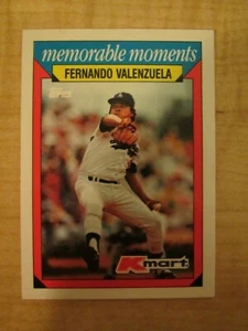 1988 Topps Kmart Memorable Moments Fernando Valenzuela #31 Los Angeles Dodgers - Picture 1 of 2