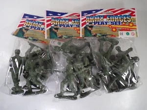 3 Packs of 5 Army Forces Play Set Green Army Men Military New-in-Packaging - Picture 1 of 4