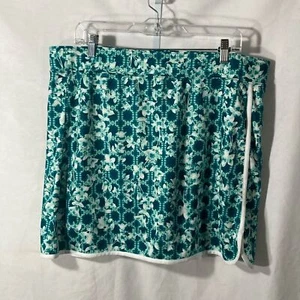 ST JOHN'S BAY Verde Blanco Floral Quick Dri Scooter Falda XL - Imagen 1 de 6
