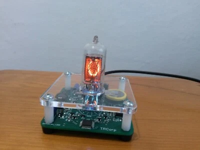 Z573m Single Digit NIXIE Clock+Acrylic enclosure RGB Backlight With Tube - Image 1 of 4