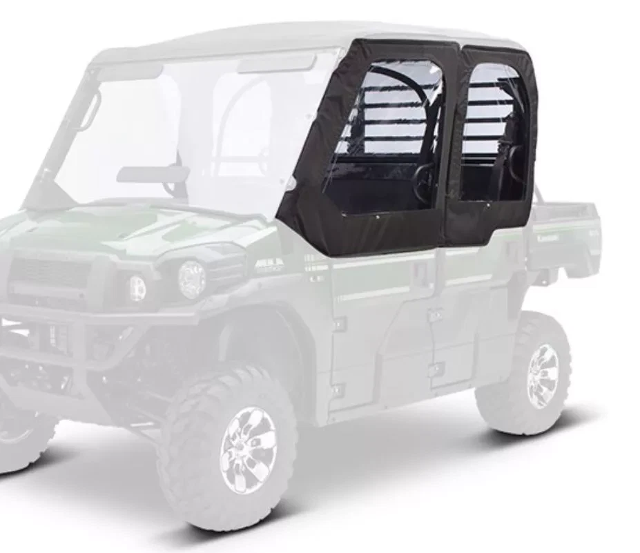 KAWASAKI MULE PRO FXT 2015 SOFT CAB ENCLOSURE DOORS BLACK KAF080-016