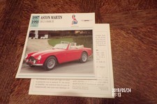 1957.1959 Aston Martin db 2:4 Mark III CAR CARD CARD CARD CARD CARD