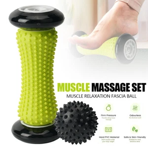 Portable Massage Roller Spiky Ball Fir Muscle Relieving Blood Circulation NEW - Picture 1 of 20