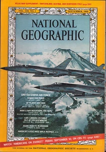 NATIONAL GEOGRAPHIC SEP 1965 UNITED STATES AIR FORCE USAF GEMINI 4 SPACE WALK - Imagen 1 de 10