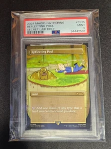 2024 Magic The Gathering Reflecting Pool - Secret Lair FALLOUT #1535 PSA 9 MiNT - Picture 1 of 8
