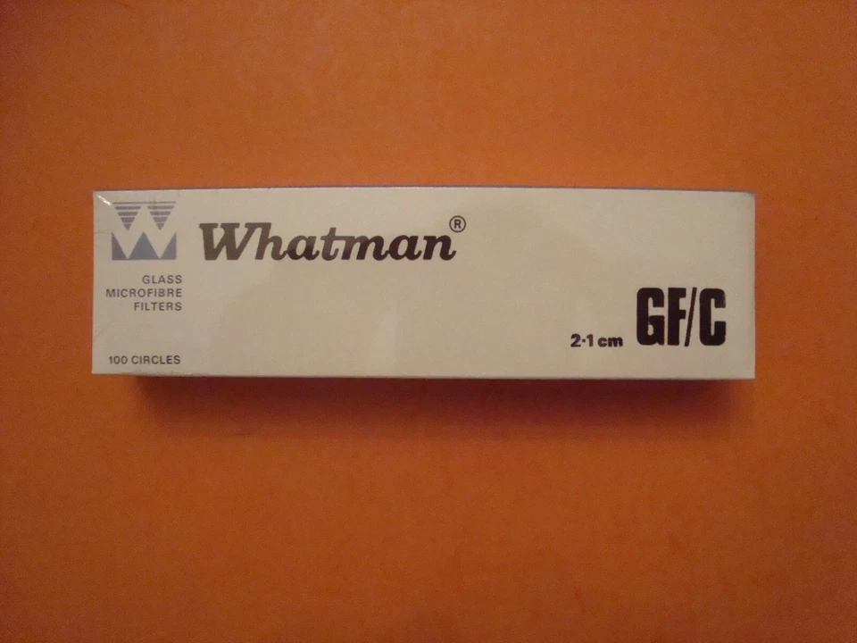 Filtros de microfibra de vidrio Whatman GF/C 1822 021 2,1 cm 100 círculos ¡NUEVO! Foto 1 de 1