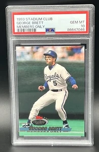Rare PSA 10 1993 Topps Stadium Club Members Only George Brett HOF Population 3! - Picture 1 of 2